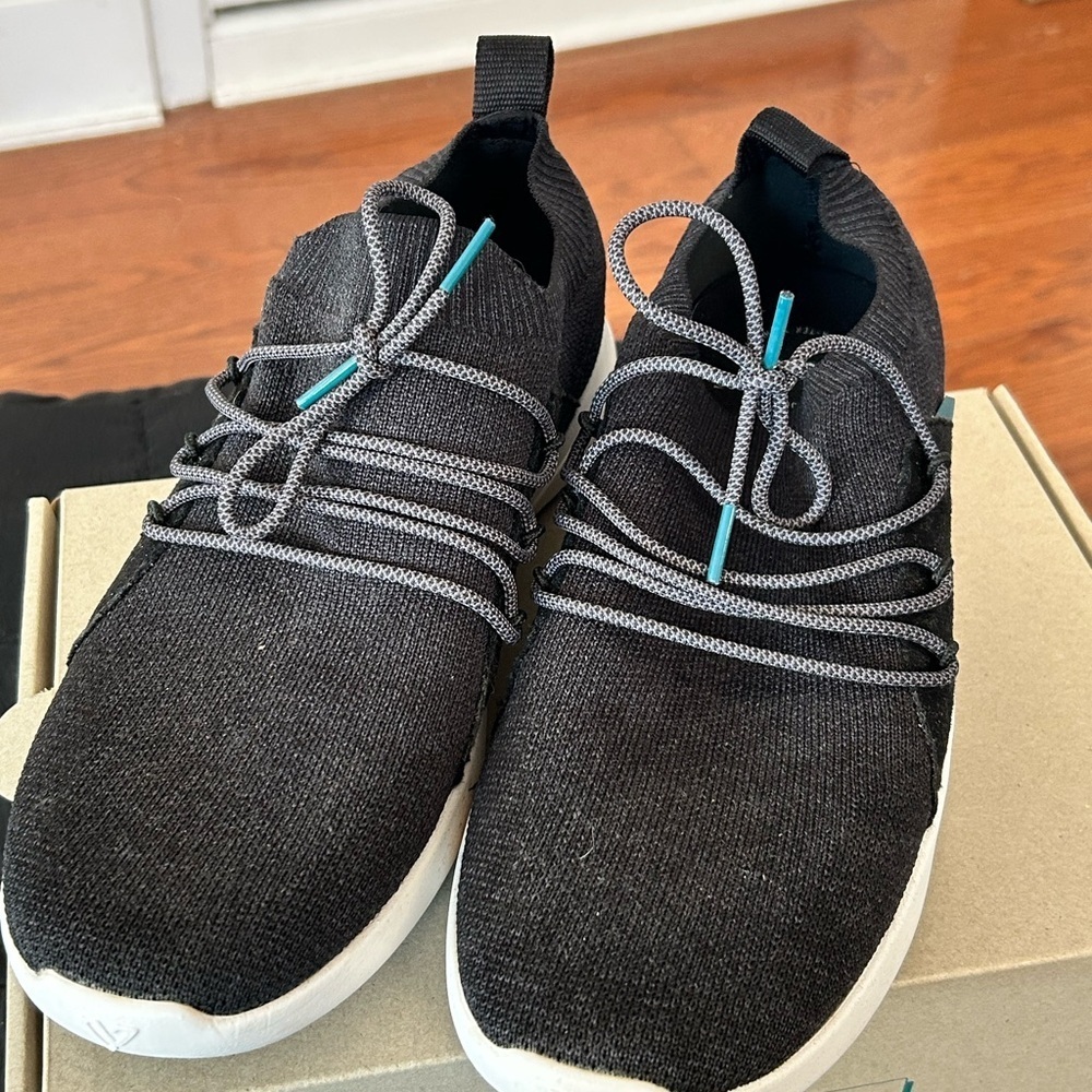 Vessi storm black- cityscape classic Woman’s Sneakers, size 10 women’s - worn 2